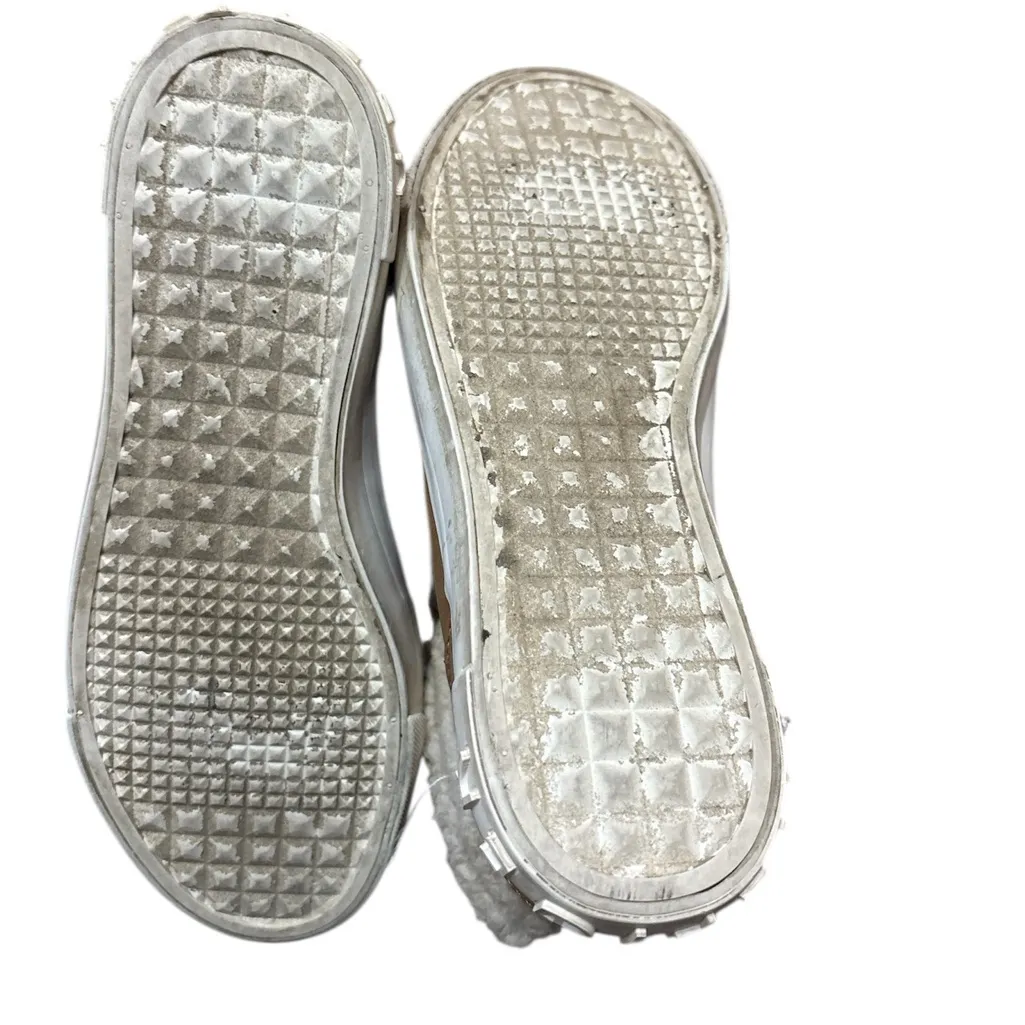 Tommy Hilfiger Jael Brown Shearling Trim High-Top Lace-Up Sneakers - Image 7