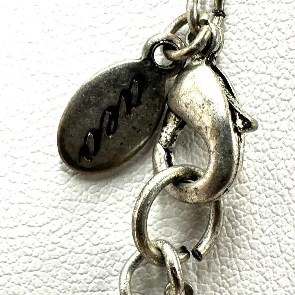 American Eagle Outfitters silver tone heart choker necklace - Image 6