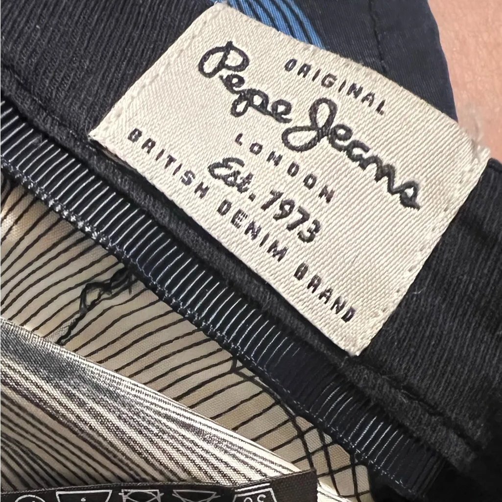 Pepe Jeans Blue Floral Mini Skort Skirt Sz M - Image 7