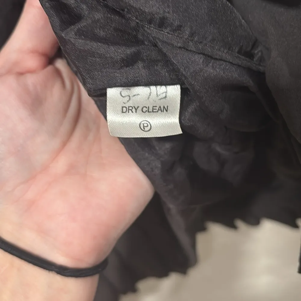 Robert Rodriguez Black Silk Ruffle Tiered Scoop Neck Sleeveless Mini Dress Sz 4 - Image 7