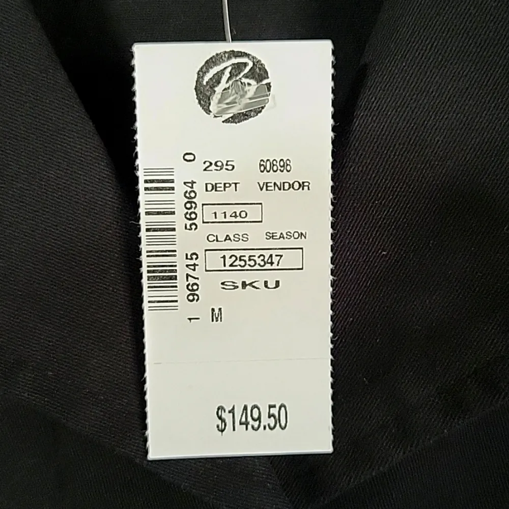 belted button-up Jacket Black Size M NWT - Image 7