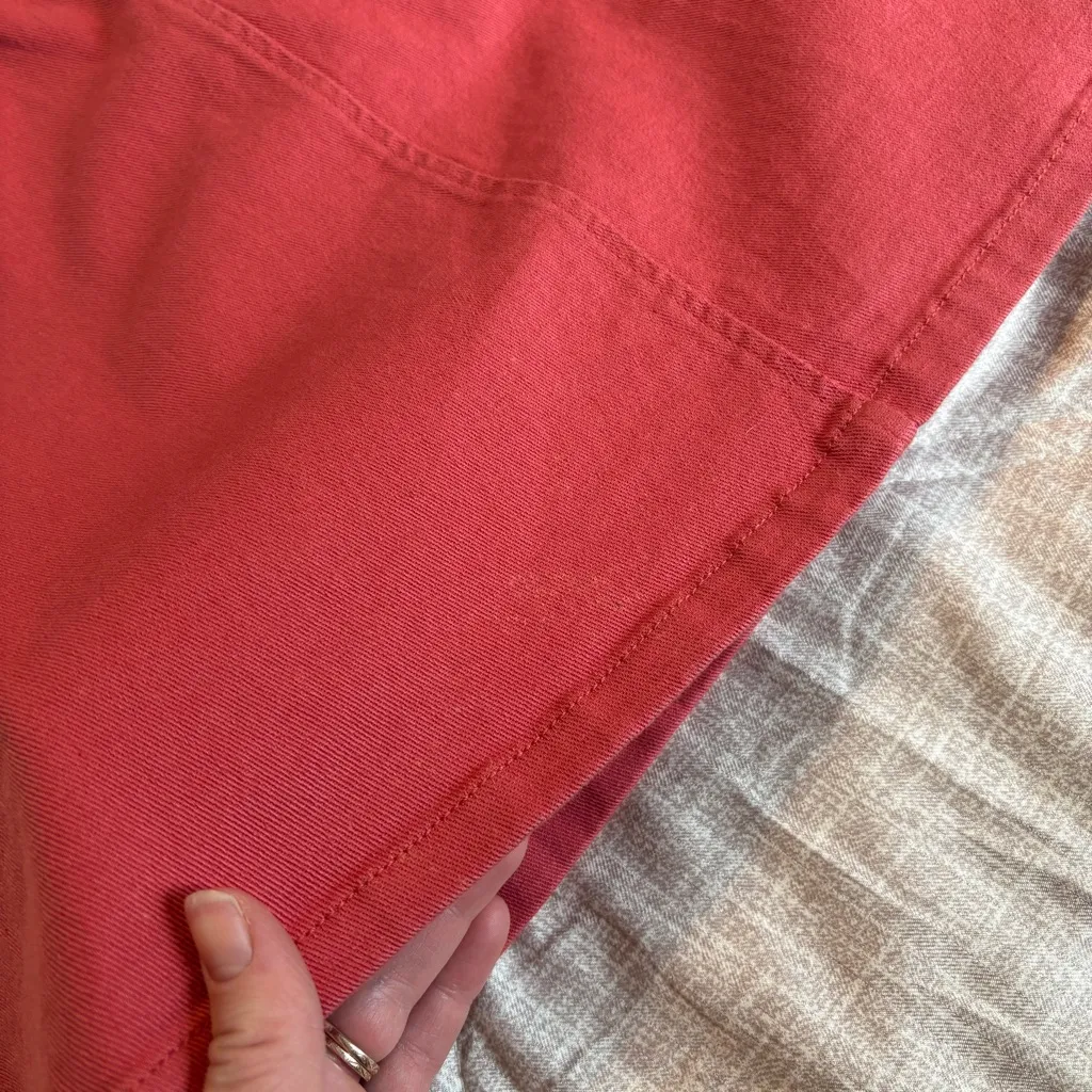 Orvis Women Denim Midi Skirt Sz 14 A Line Western Ranch Boho Cowgirl Y2K Salmon - Image 9