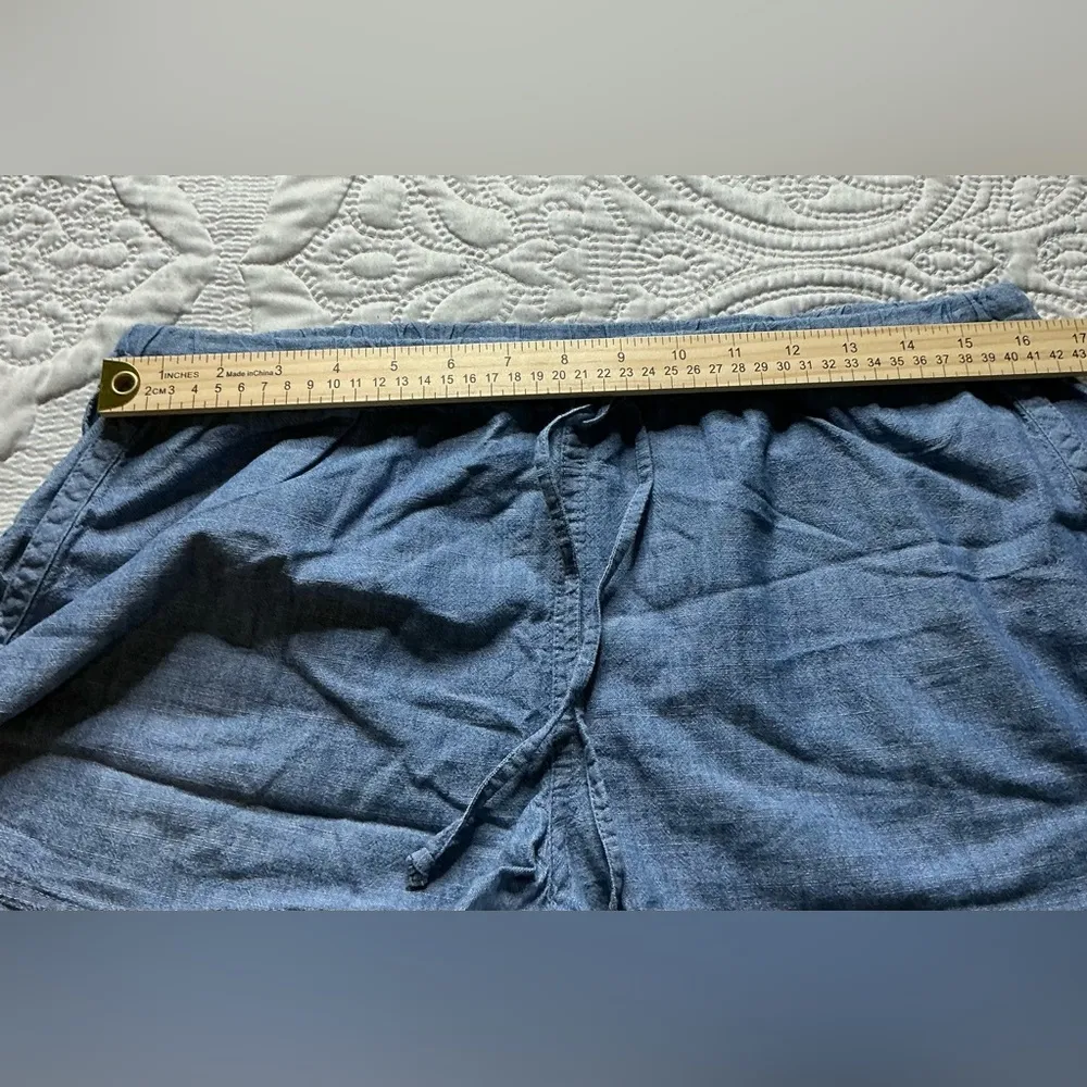 J.Crew  Blue Distressed Jean Shorts Raw Hem - Image 8