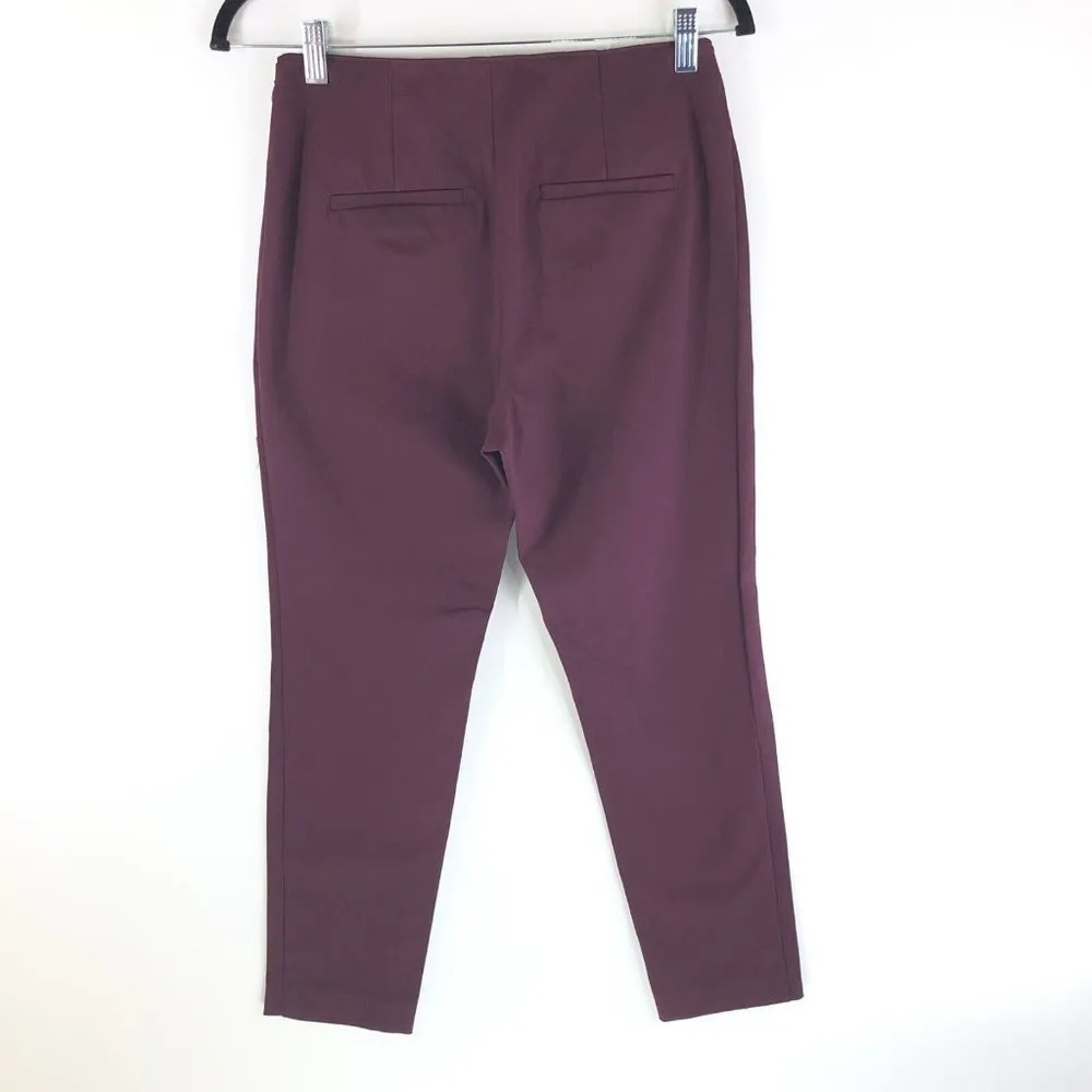 A New Day Womens Pants Skinny Stretch Burgundy Size 4 - Image 2