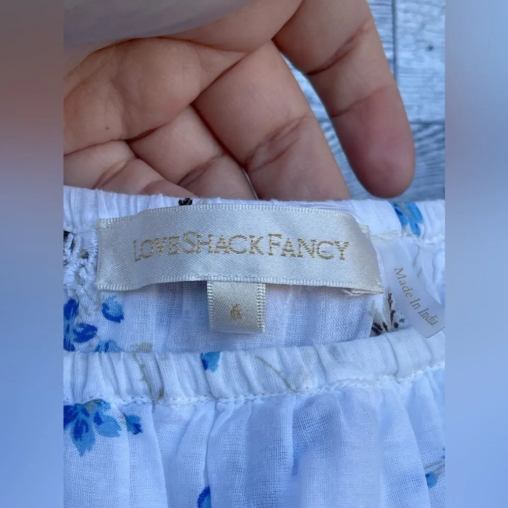 COPY - LoveShackFancy Denver Off-the-shoulder Tiered Floral dress size 6 - Image 10