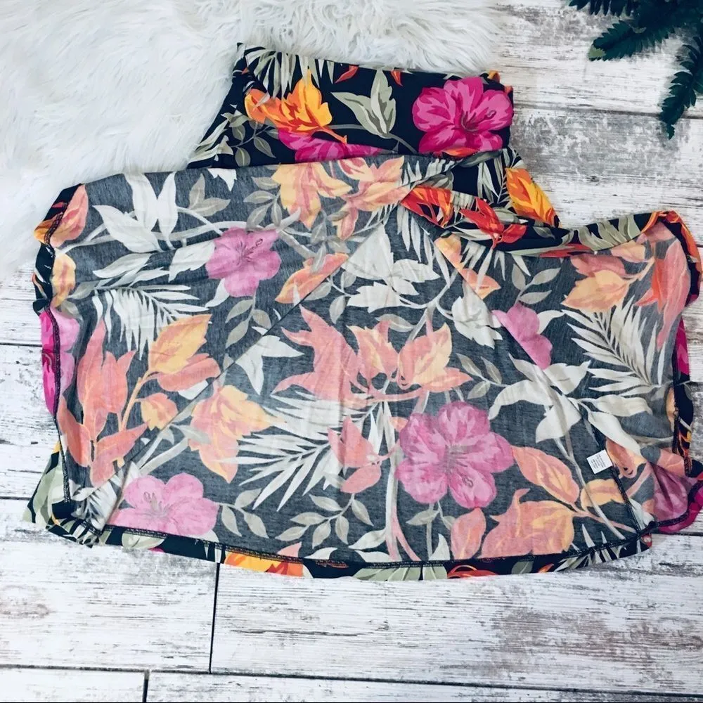 Banana Republic Vintage Silk Tropical Floral Wrap Swim Skirt - Image 11
