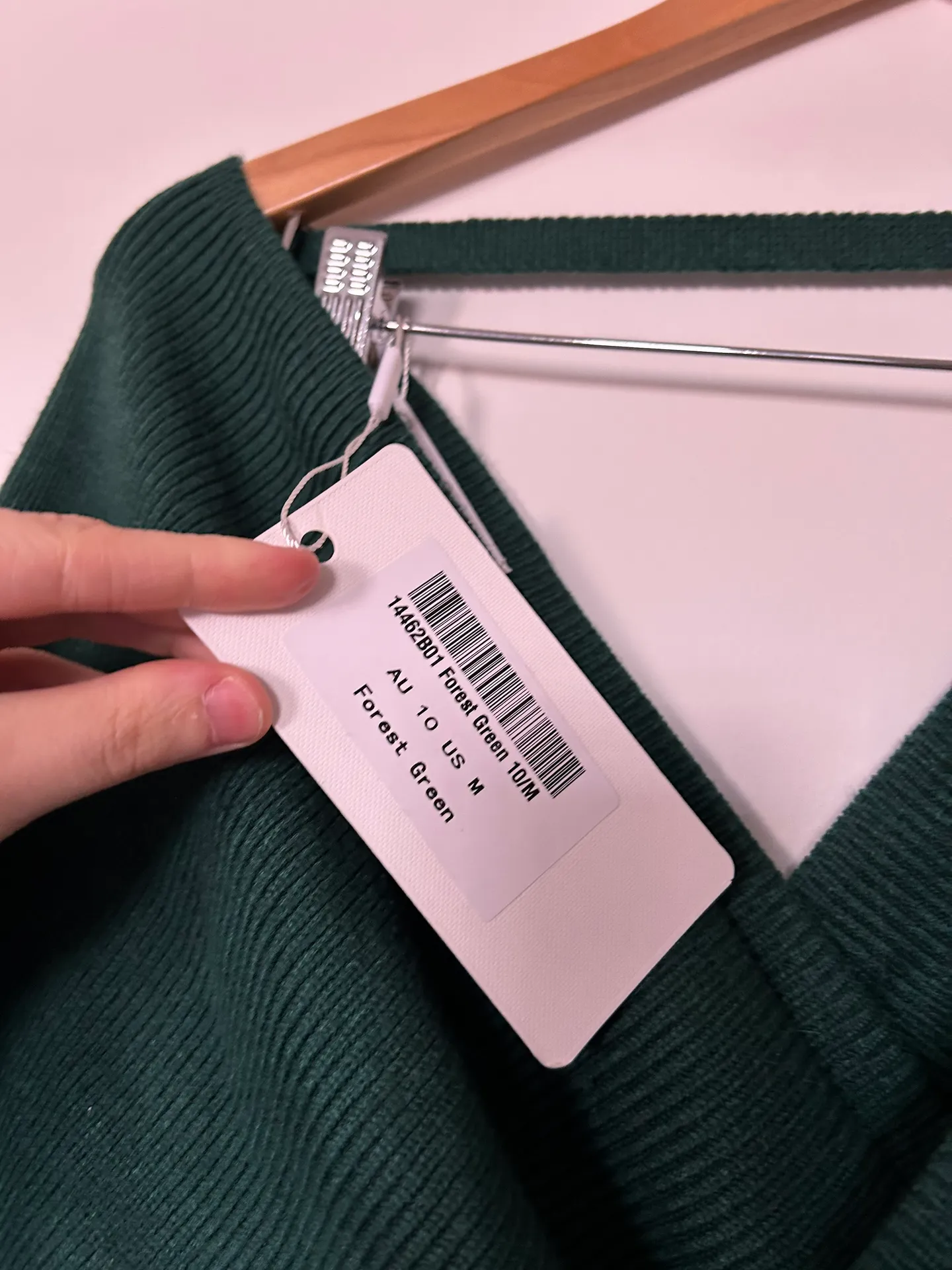 One And Only Collective Emerald Green Sweater Dress Size M - Image 7