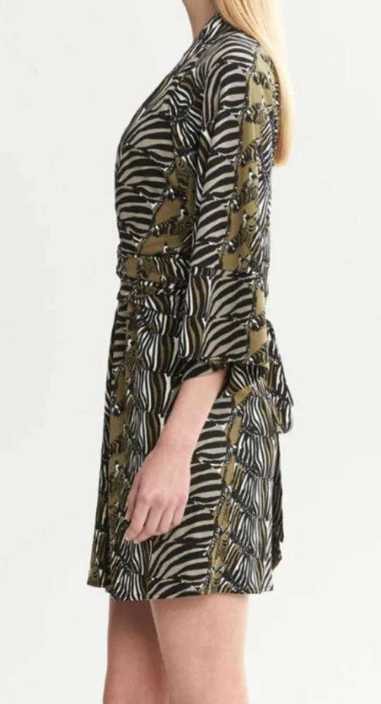 BANANA REPUBLIC Issa London Collection Zebra Kimono Dress Size 0 Limited Edition - Image 5