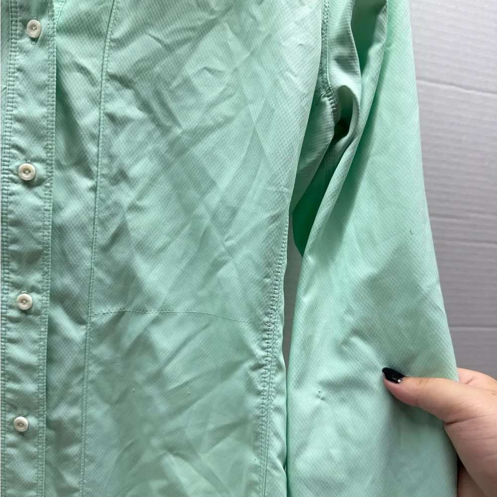 SIMMS Womens Isle Shirt Long Sleeve Blue - Image 2