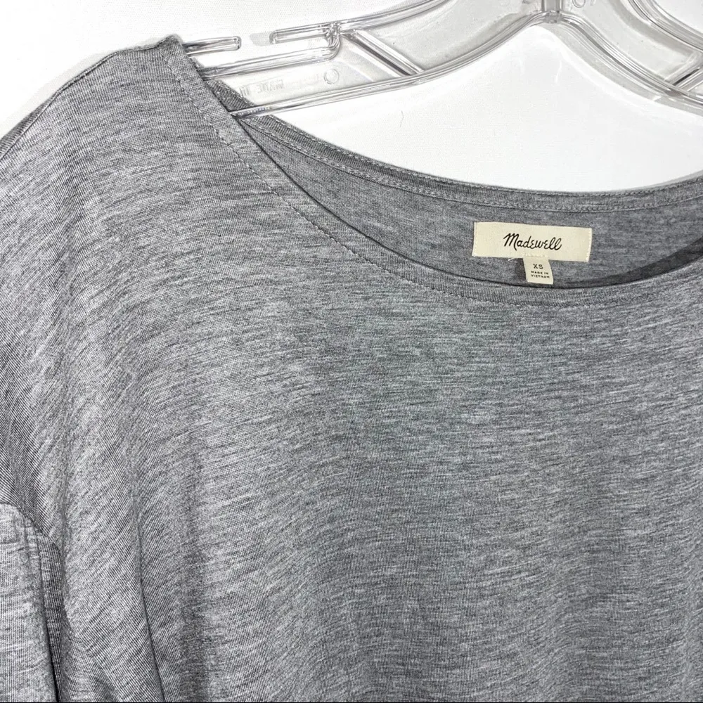 Madewell Light Gray Long Sleeve Shirt XS - Image 2