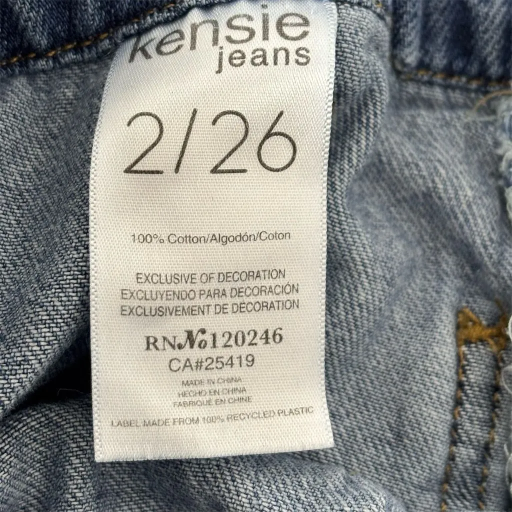 Kensie Women's Denim Shorts Blue Size 2 Elastic‎ Waist Casual - Image 4