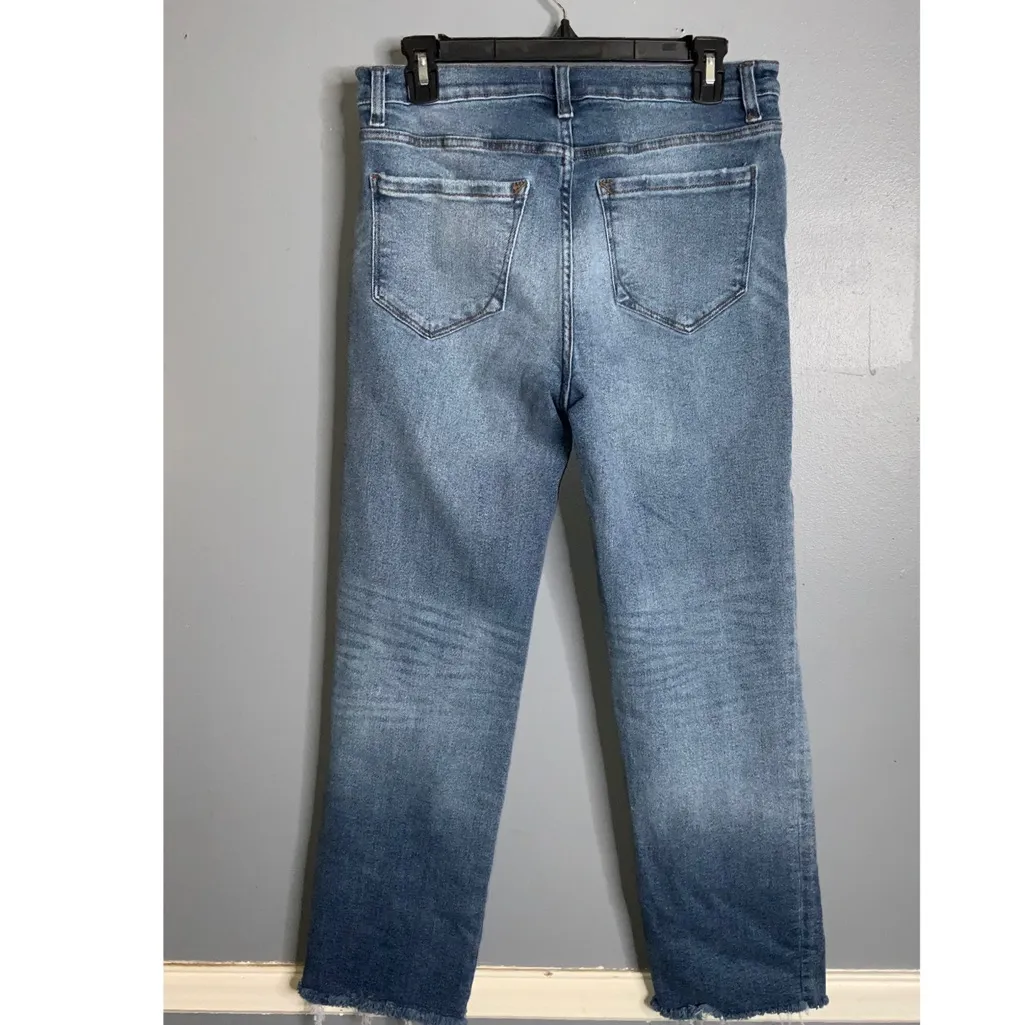 Kensie The Allie Slim High Waist Cropped Blue Jeans Size 10/30 - Image 3