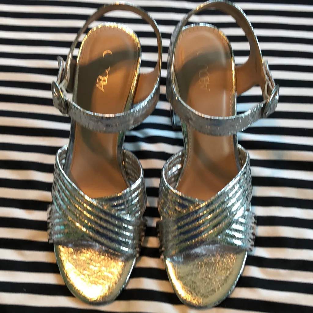 Abound Metallic Silver Heels - Image 2
