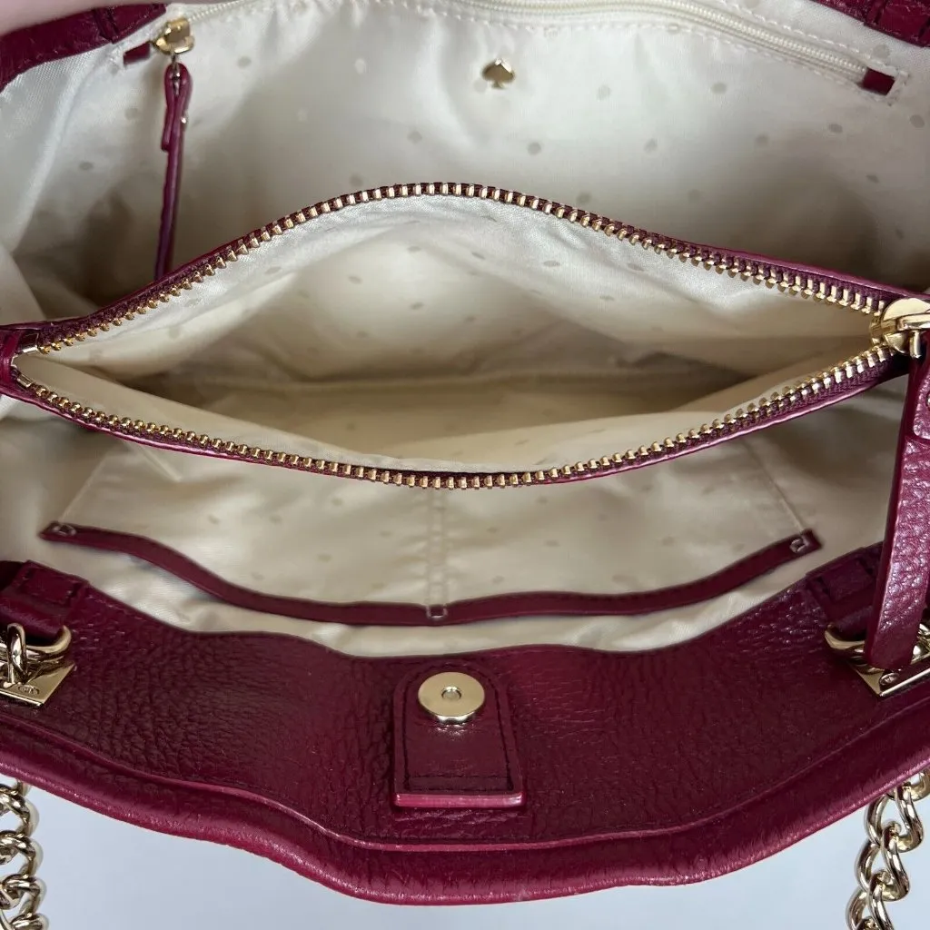Kate Spade‎ New York Sedgwick Lane Large Phoebe Pebbled Leather Shoulder Bag - Image 9