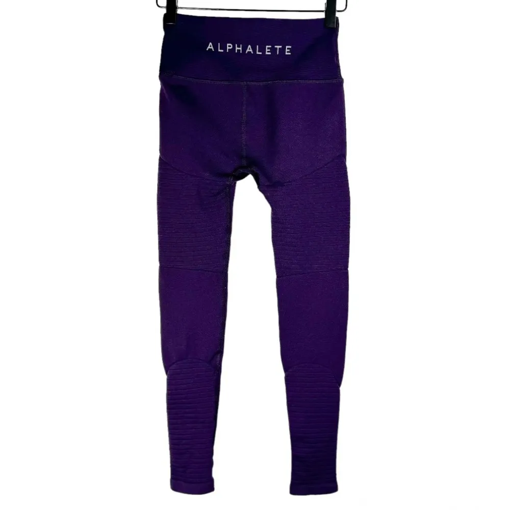 Alphalete OG Revival Leggings Purple Sz Small High Rise Athletic - Image 6