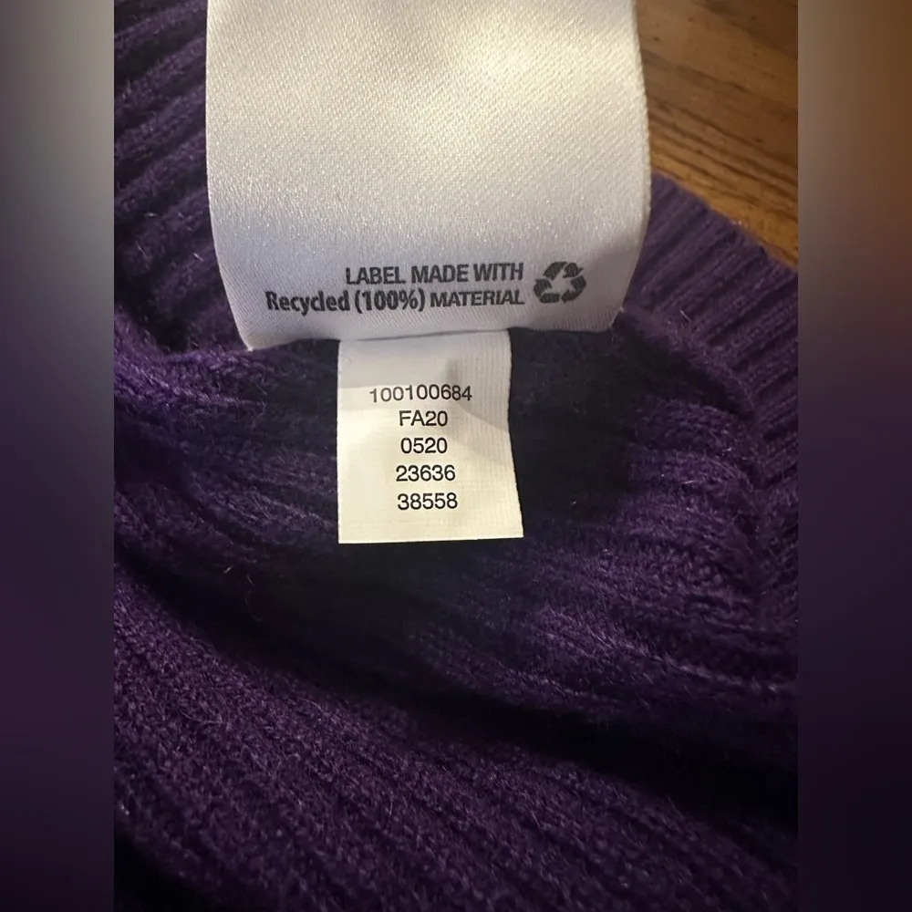 NWOT Charter Club Puff-Sleeve Ribbed Cashmere Sweater - Image 6