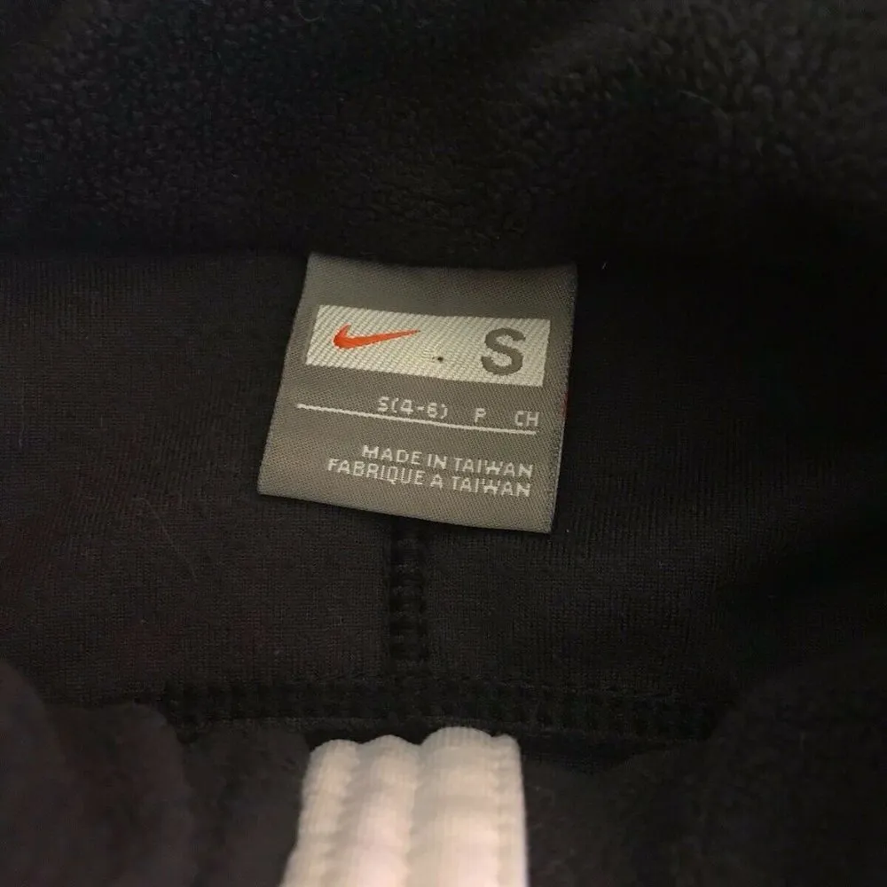 Nike half zip pullover sz Small Black LS fleece - Image 4