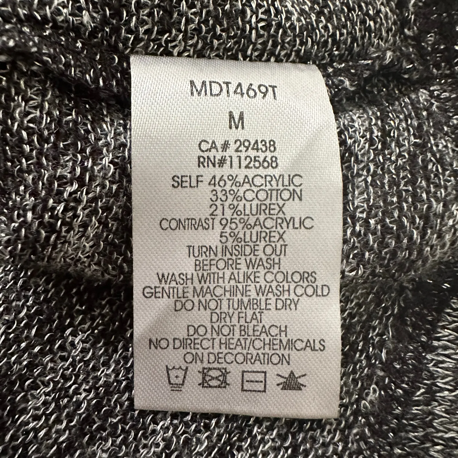 Miss Me gray sparkly knit tank top size M - Image 8