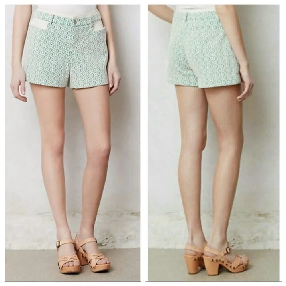 Anthro Cartonnier Rose Point Shorts - Size 2 - GUC - Image 2