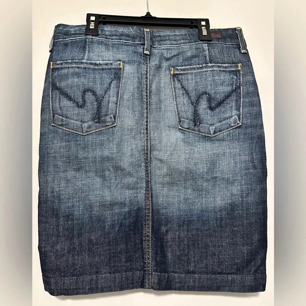 Citizens of Humanity denim knee length skirt  Sophia #300 stretch size 27 - Image 2