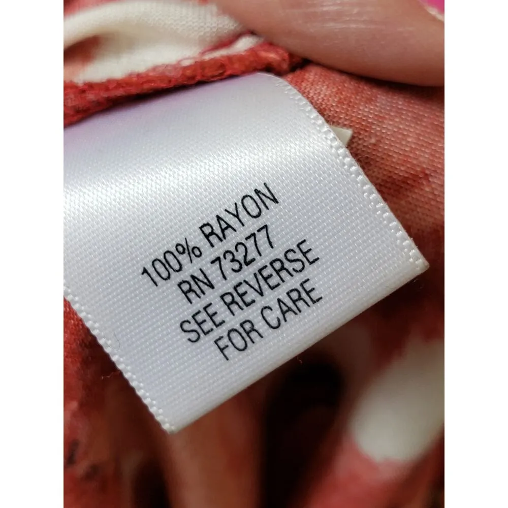 ELLE Long Maxi Dress Women's Size M White & Red Strap Sweetheart Neck Sleeveless - Image 6