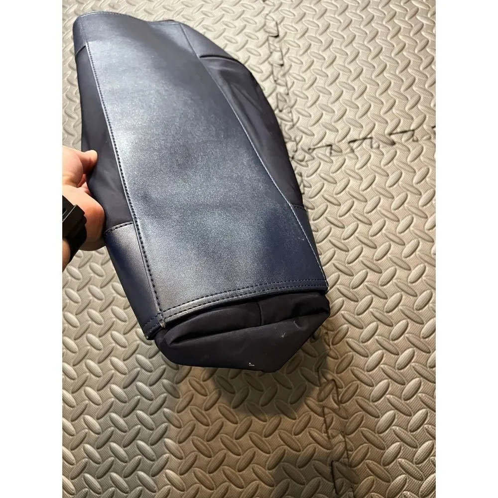 Tory Burch Packable Large Ella Nylon Tote Navy Blue Purse Womens Travel - Image 4