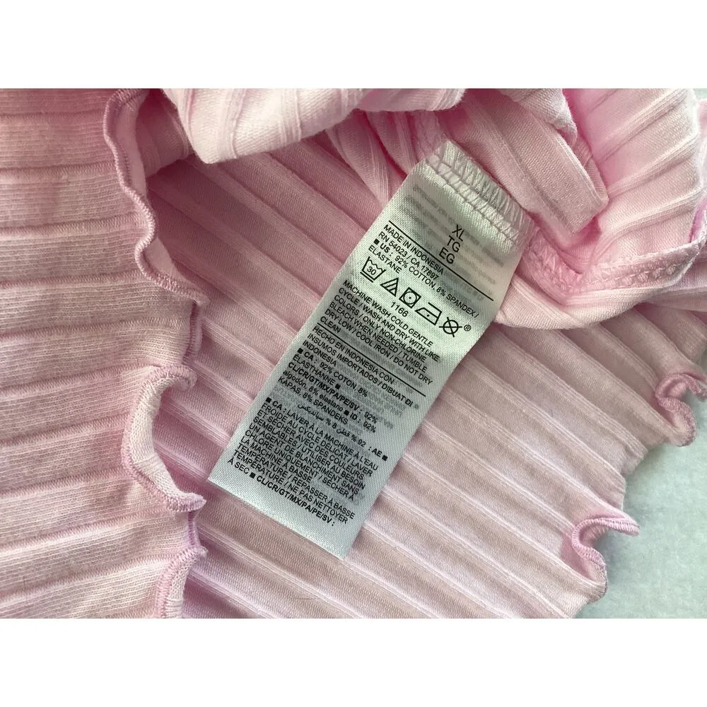 Old Navy Petal Pink Ribbed Tank Top *New* sz XL - Image 3