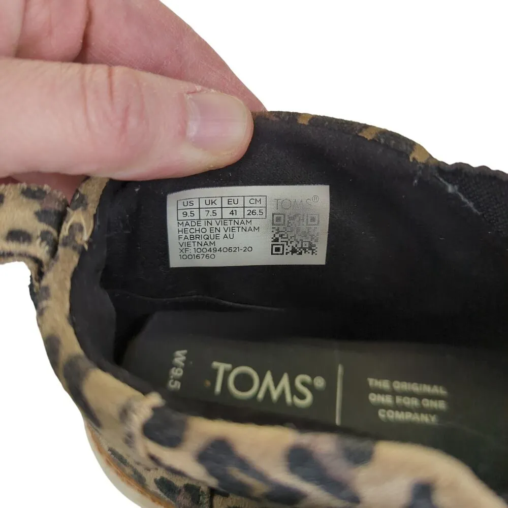 Toms Bryce Leopard Slip-on Chelsea Boots 10016760 Low Top Ankle Bootie Women 9.5 - Image 8