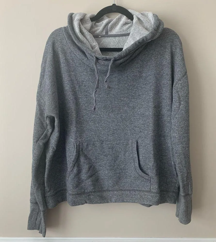 Marshalls Gray Cowl Neck Hoodie Size Large - Image 2