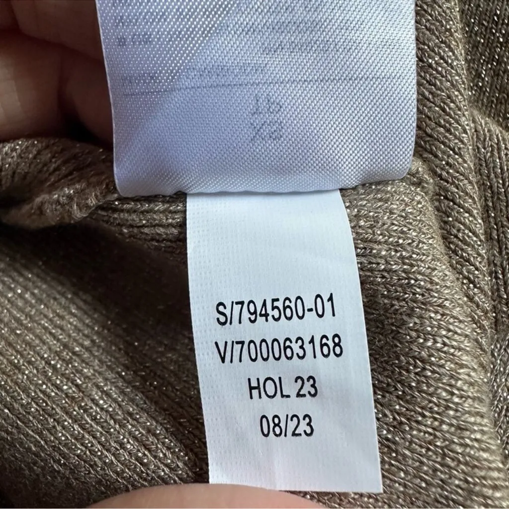 NEW Banana Republic Shimmer Gold Midi Skirt Casual Boho Indie Evening Sparkle - Image 7