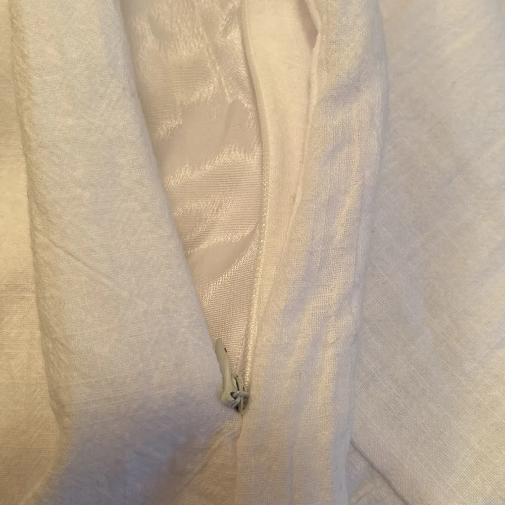 Sun Dress Cotton S/S Tiered Babydoll V neck White Size LARGE - Image 7