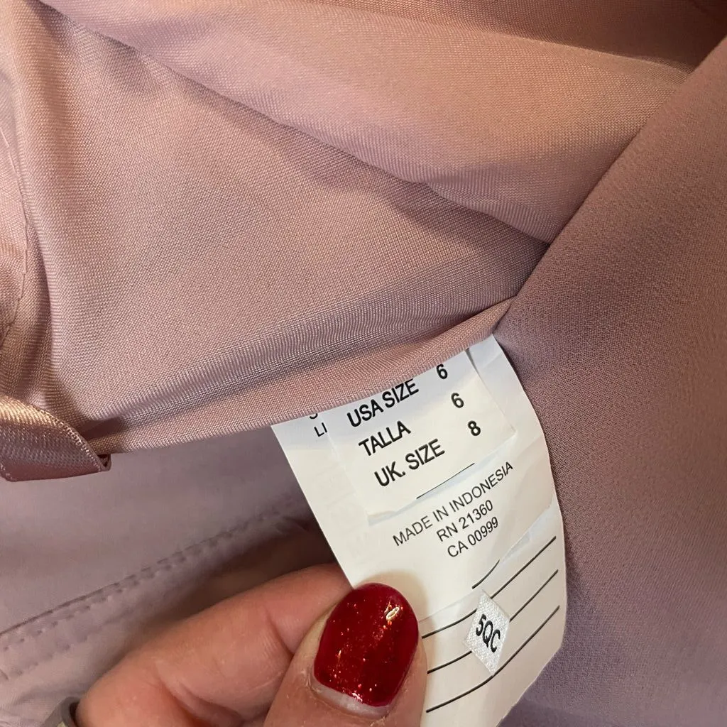 Kennedy Blue Thea Bridesmaid Dress Desert Rose Pink Size 6 - Image 10