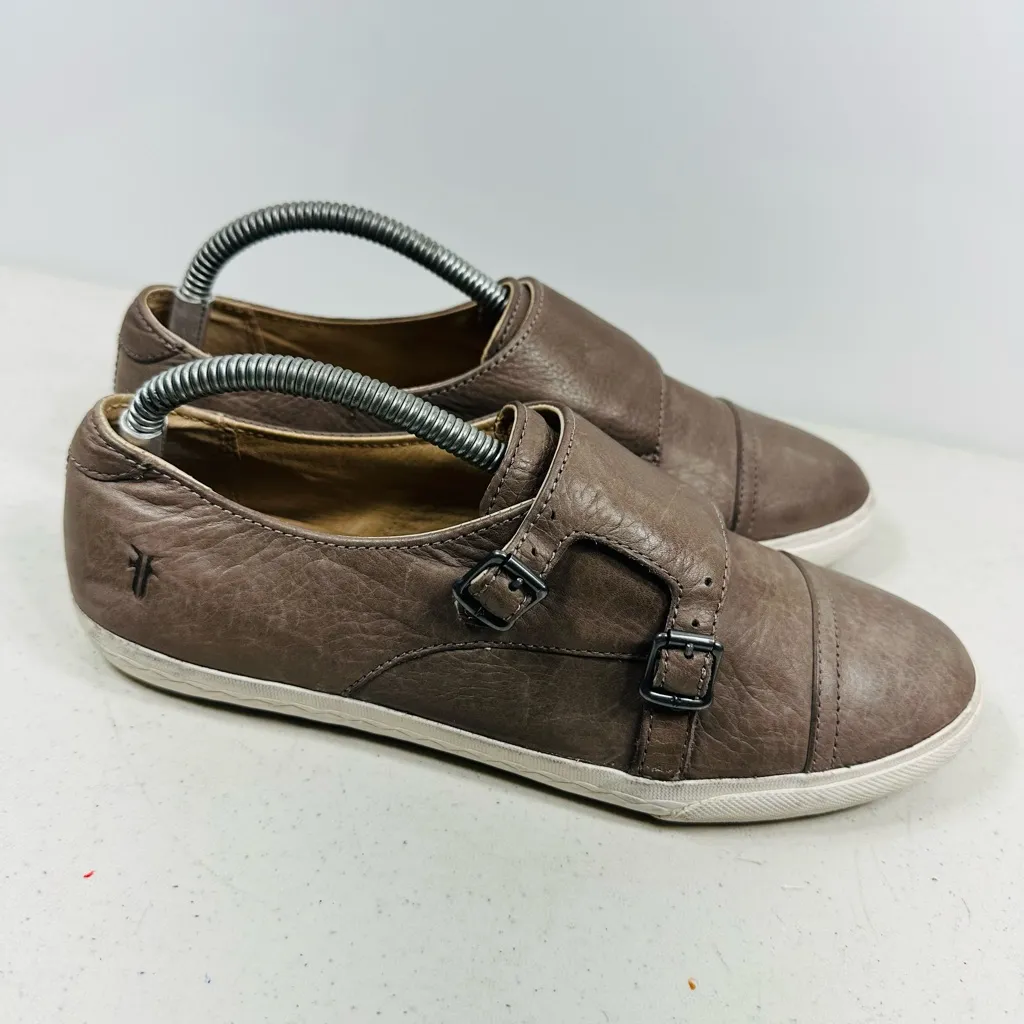 Frye Mindy Double Monk Strap sneakers in brownish - Image 3