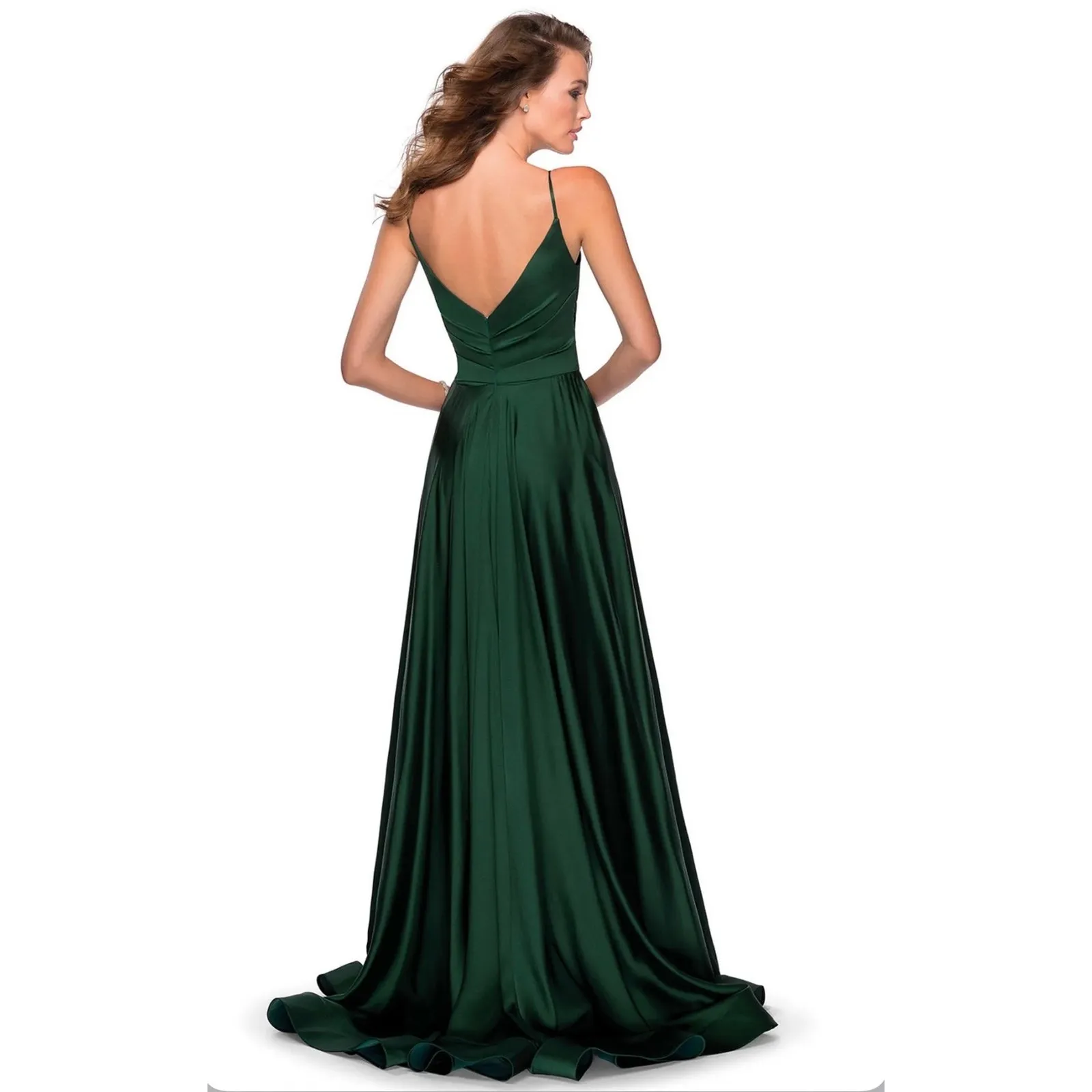 NEW NWT La Femme 28607 Emerald Gown Dress size 0 - Image 2