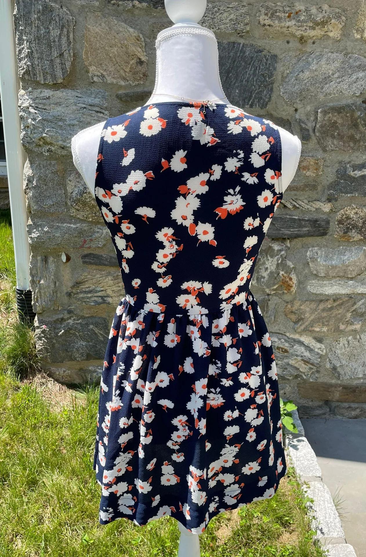 Want and need button up floral dress Blue Size XS - Image 2