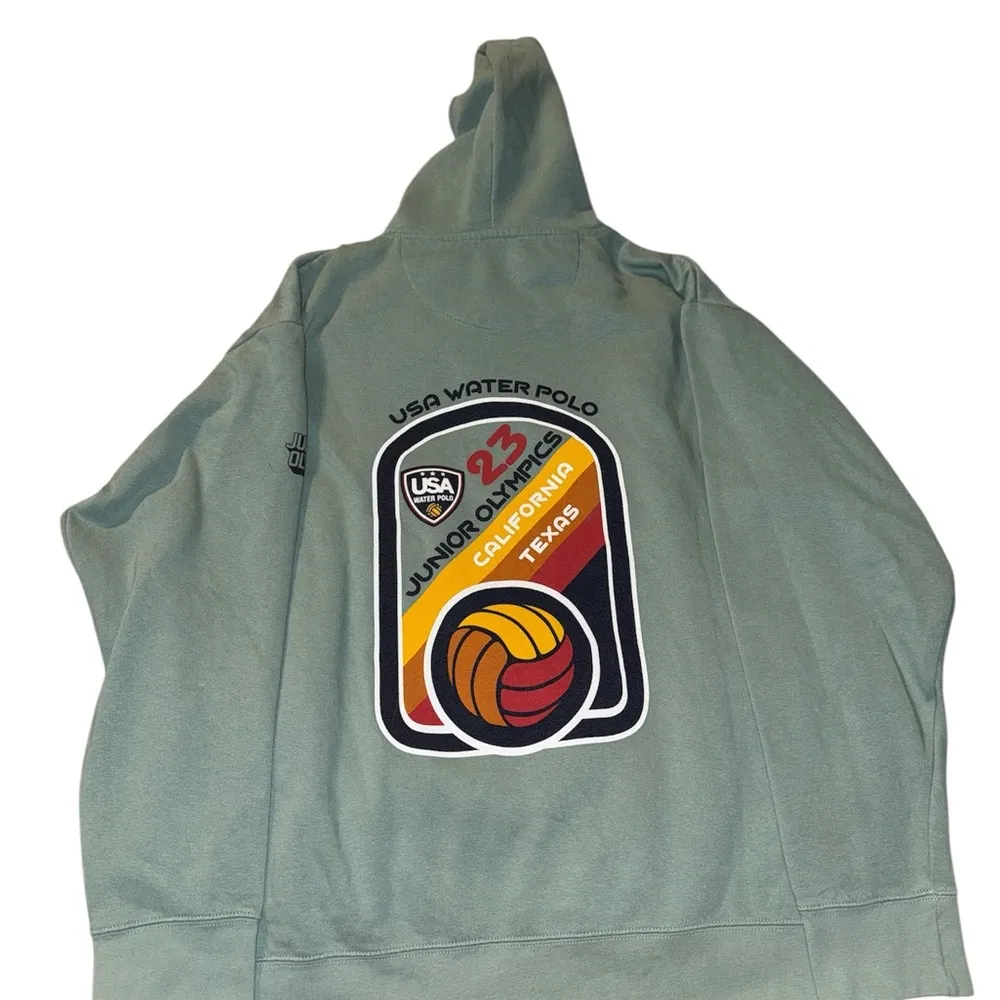 USA Water Polo Junior Olympics Sweatshirt size L Green Size L - Image 3