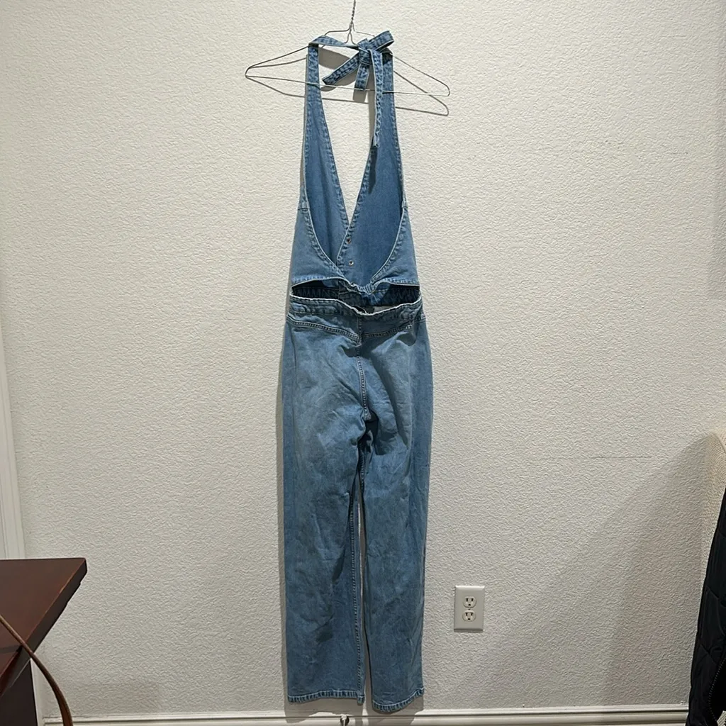 Zara Light Blue Denim Jumpsuit - Image 13