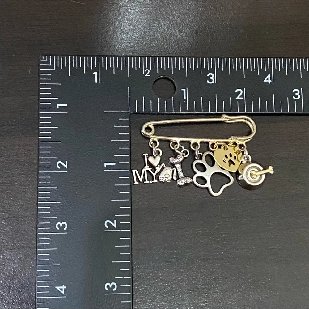 I Love My Dog Safety Pin 2 - Image 9