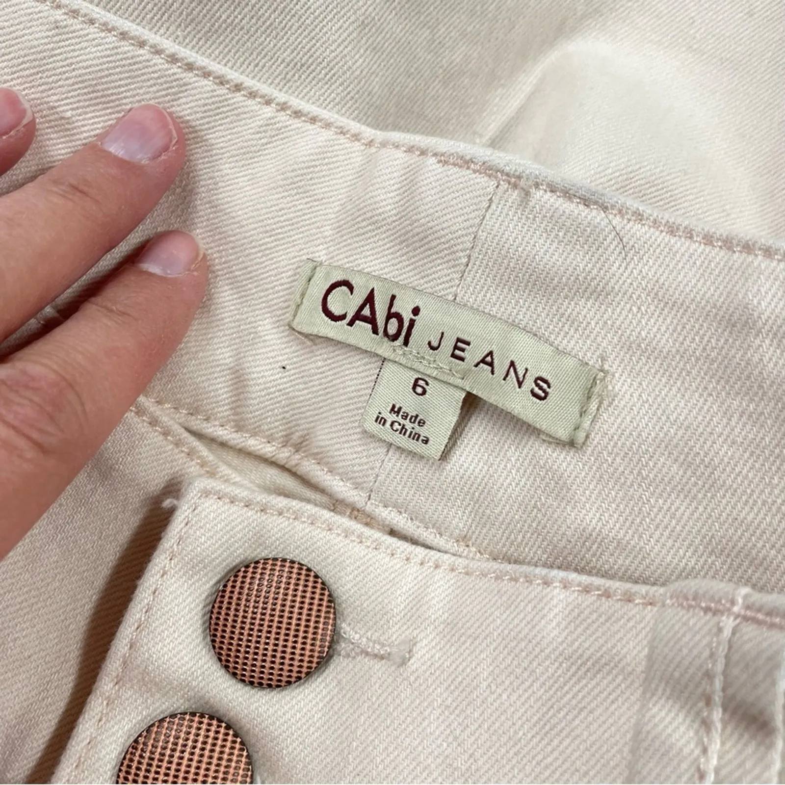 Cabi Pale Peach Bootcut High Rise Womens Jeans 6 Boot Cut - Image 10