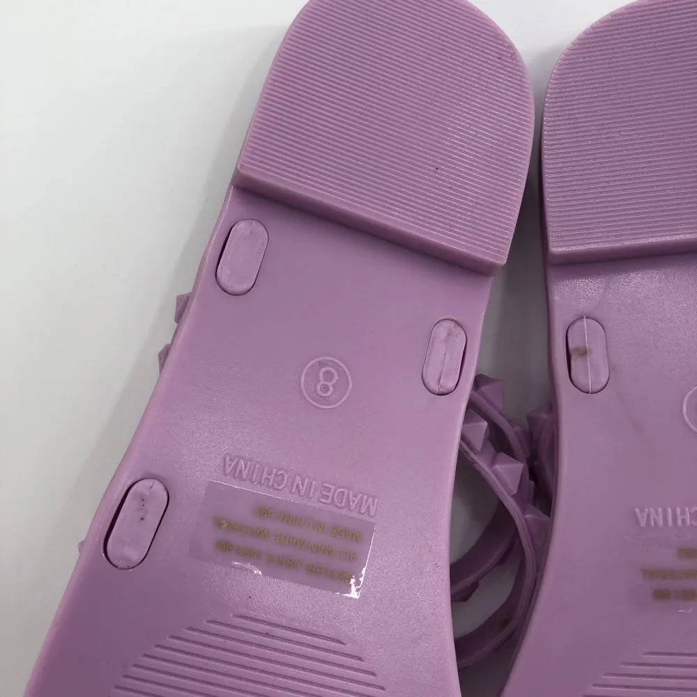 Steven Madden Skyler-J‎ Studded Jelly Slide Sandals Lilac 8 - Image 7