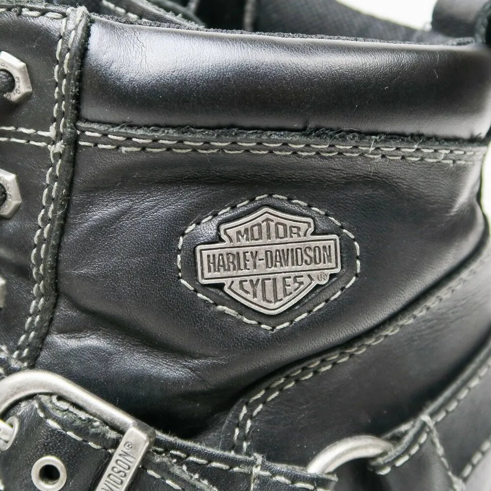 Harley Davidson Women's Tegan Lace up Boots Black Size 8.5 - Image 9