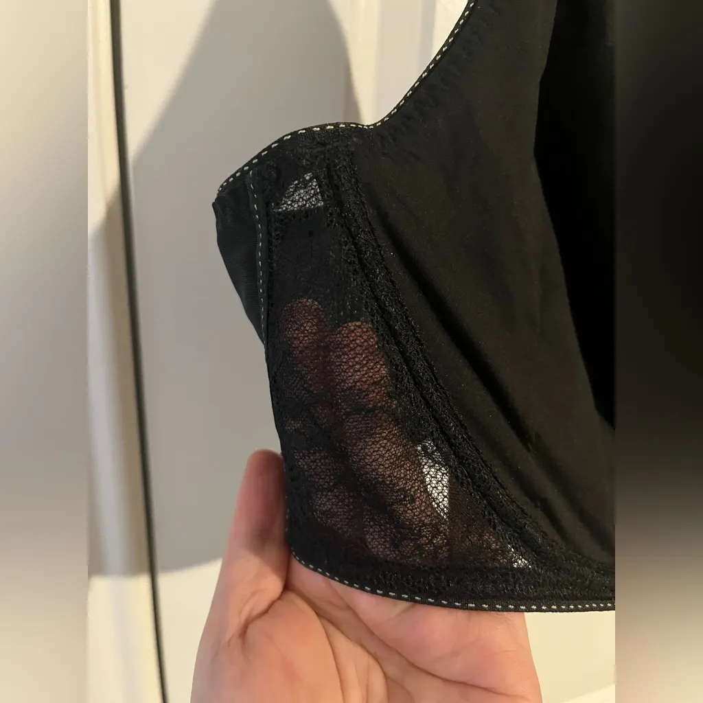 Chantelle Rive Gauche 1922 Lace Babydoll French Black Unlined Underwire Bra 44H - Image 11