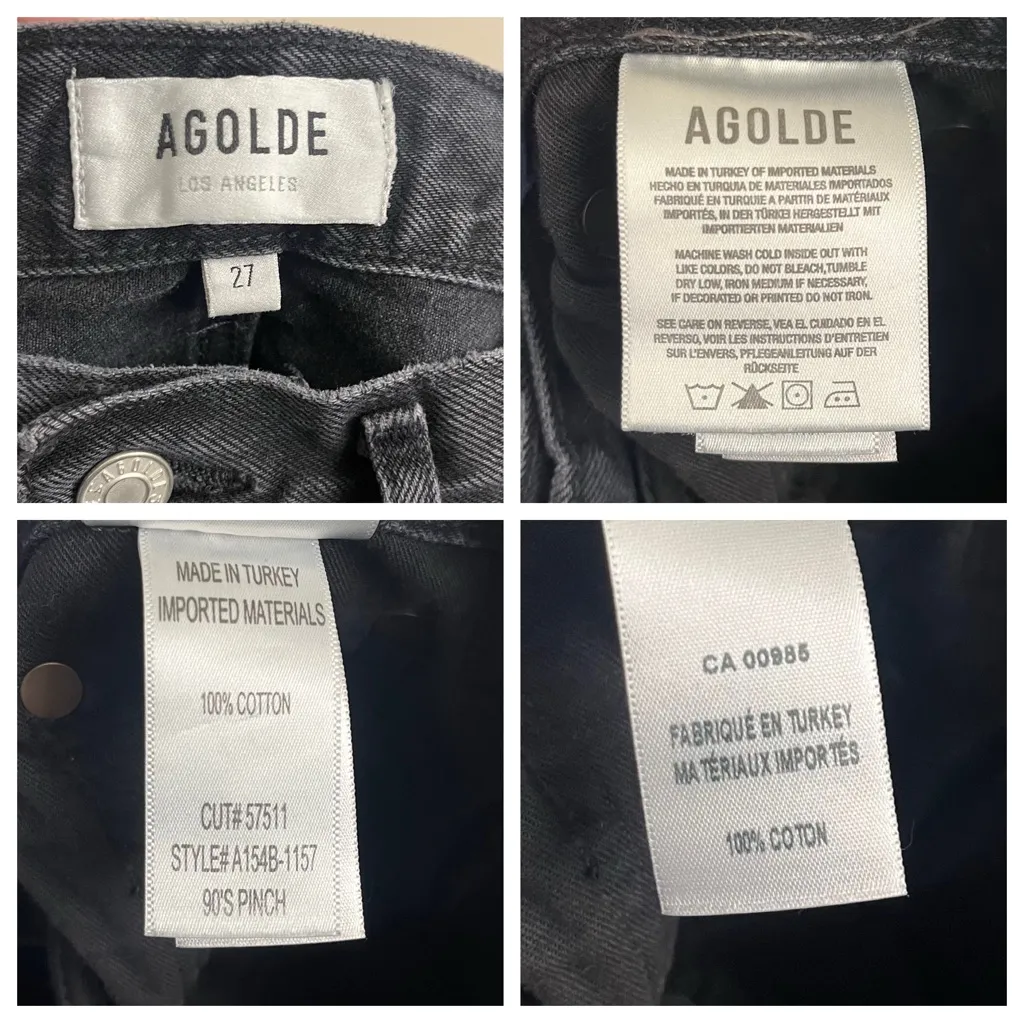 Agolde 90’s Pinch Waist Jeans 27 - Image 8