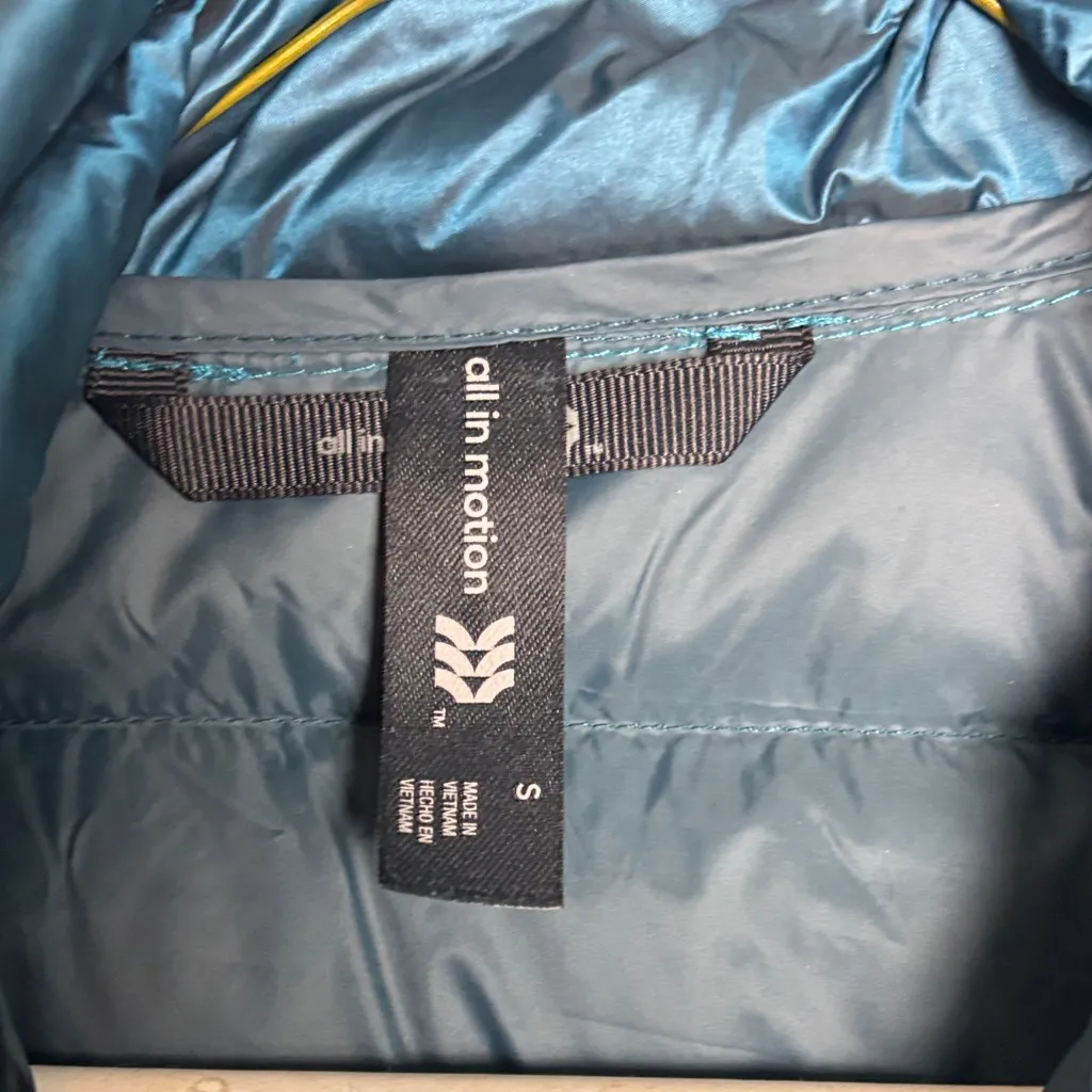 Teal Puffer Jacket - Image 2