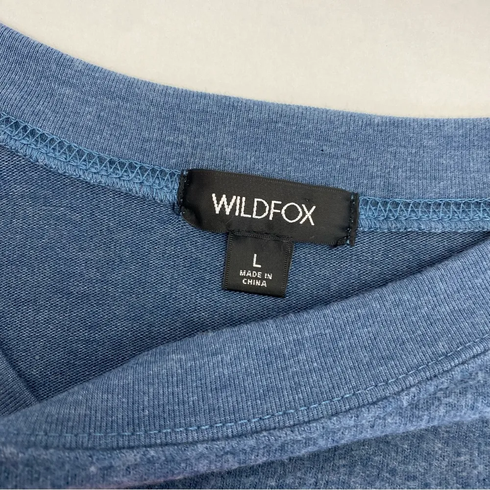 Wildfox Over The Rainbow Baggy Beach Jumper Freedom Sommers Crew Sweatshirt Blue - Image 12