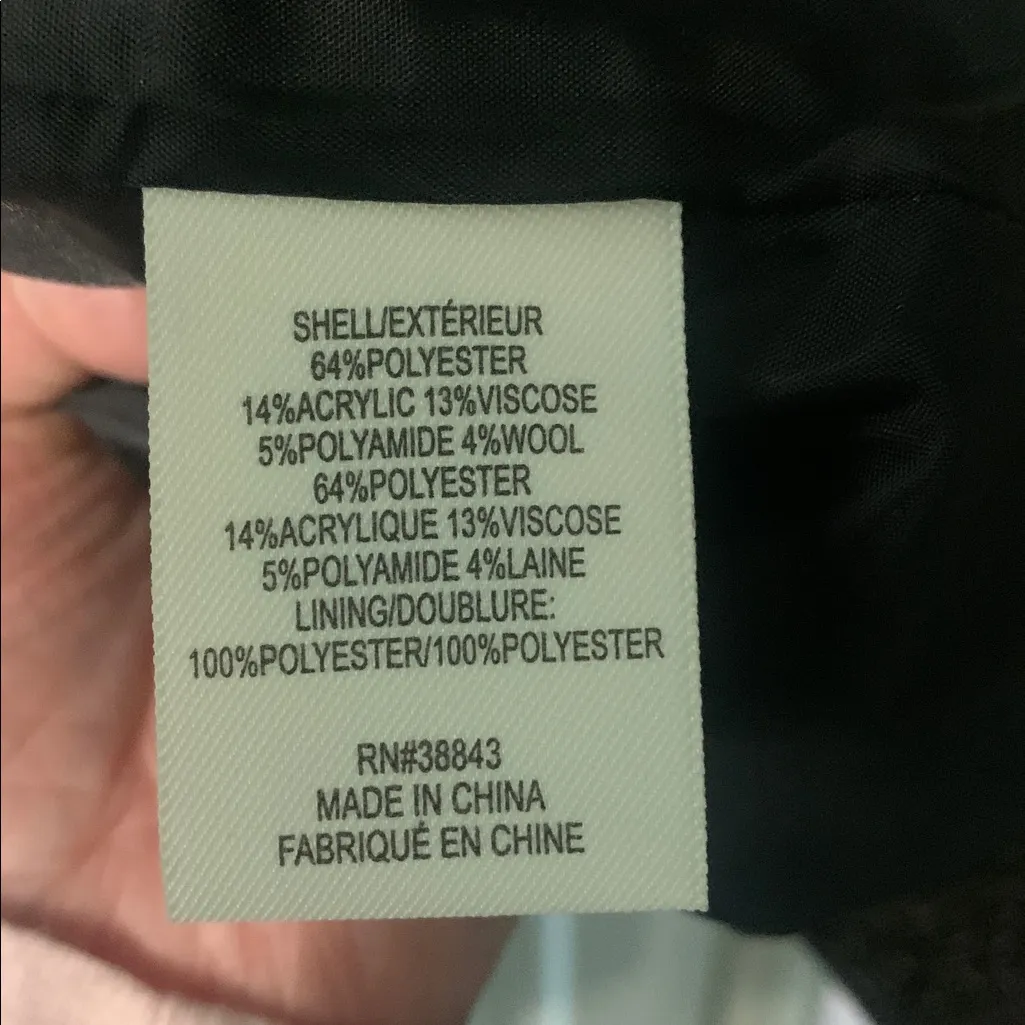 Maralyn & Me Black and Gray Herringbone Jacket - Image 9