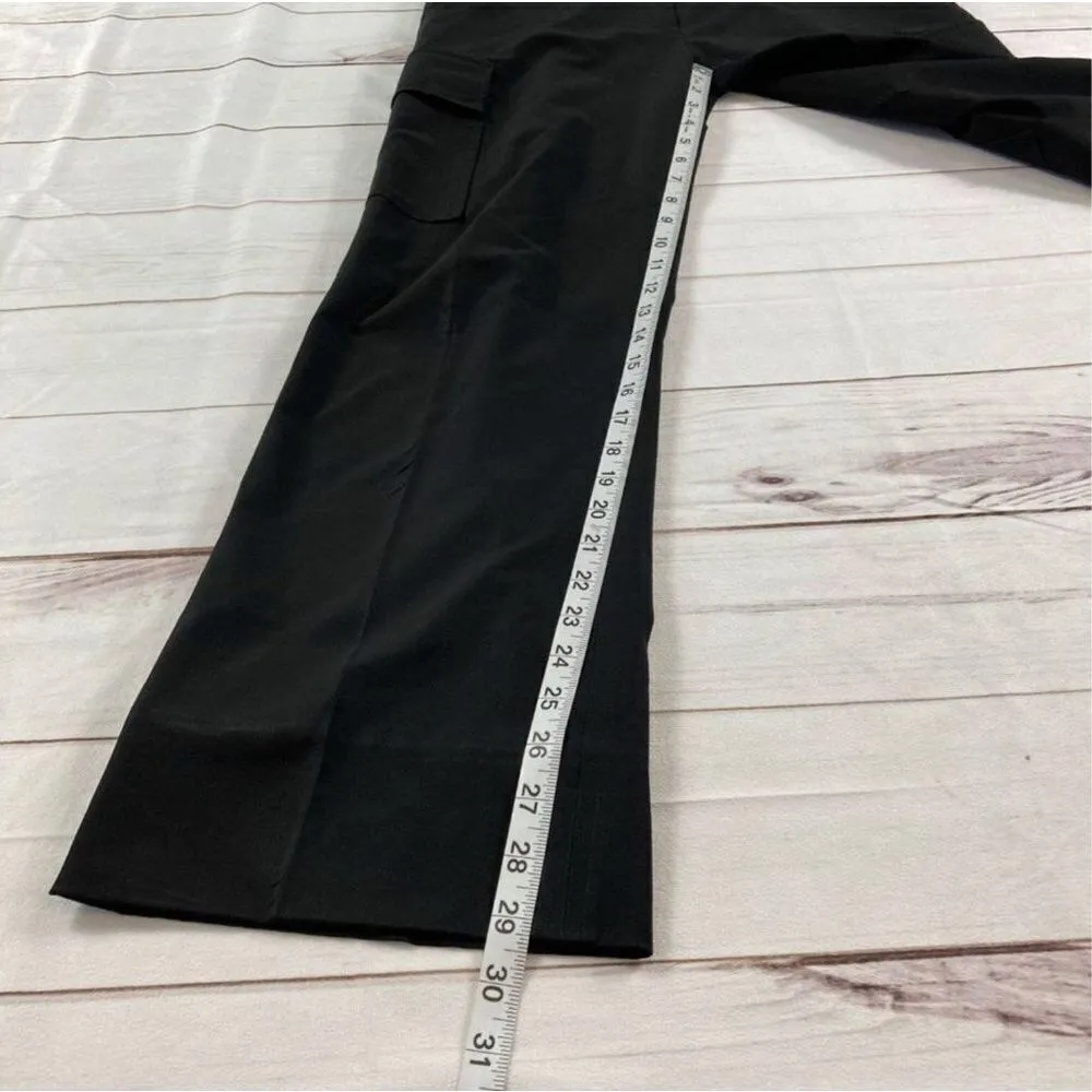 Theory Black Bootcut Cargo Trouser Pants Size 10 - Image 6