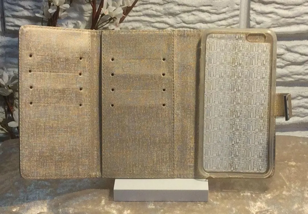 IPhone 6S Plus Wallet Phone Case Gold - Image 4