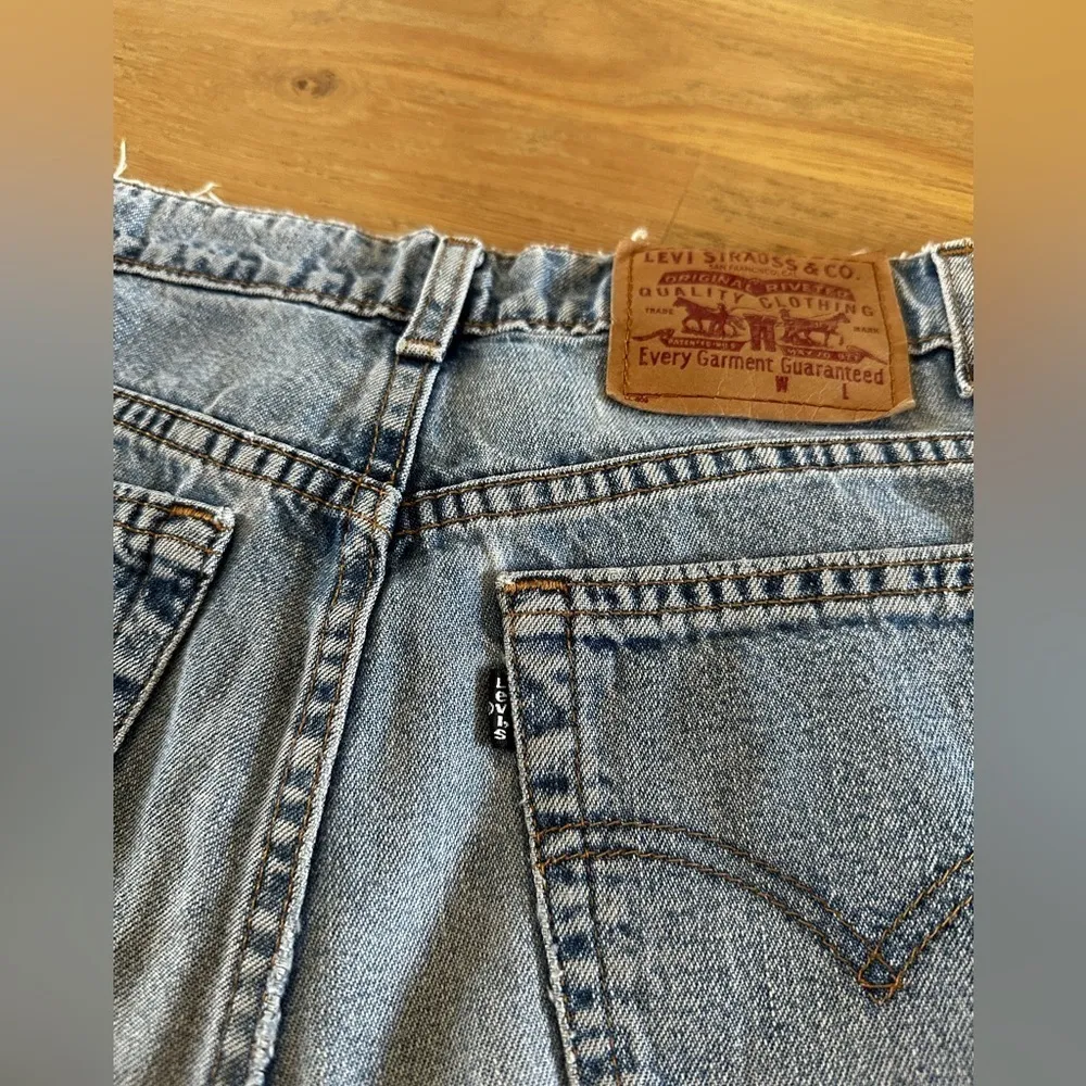 VTG Levi’s women’s capri blue Bermuda denim junior size 7 - Image 2