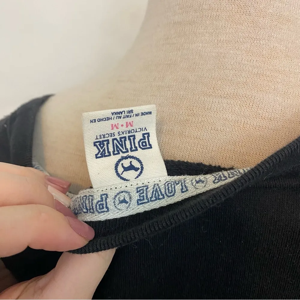 Victoria’s Secret PINK cheetah print graphic pink crewneck sweatshirt size med - Image 4